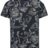 PME Legend T-Shirt Print Navy -Kleding Kortingswinkel 77504 1
