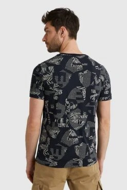 PME Legend T-Shirt Print Navy -Kleding Kortingswinkel 77504 3