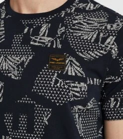 PME Legend T-Shirt Print Navy -Kleding Kortingswinkel 77504 4