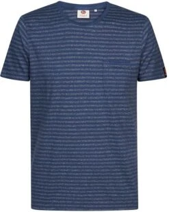 Petrol T-Shirt Gestreept Navy -Kleding Kortingswinkel 77525 1 1