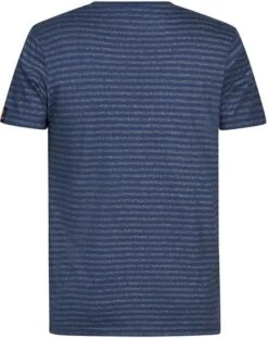 Petrol T-Shirt Gestreept Navy -Kleding Kortingswinkel 77525 2 1