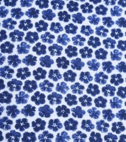 R2 Knitted PiquÃ© Overhemd Bloemen Blauw -Kleding Kortingswinkel 77593 3 1