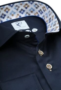 R2 Hemd 2-Ply Navy 12 R2 Hemd 2-Ply Navy -Kleding Kortingswinkel 77595 2 1