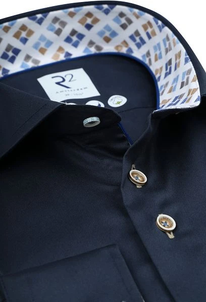 R2 Hemd 2-Ply Navy 4 R2 Hemd 2-Ply Navy - Afbeelding 2