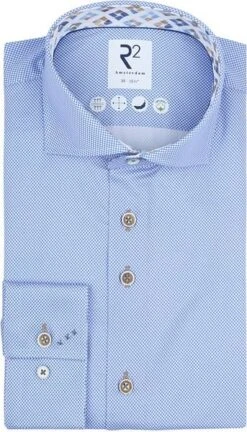 R2 Overhemd 2-Ply Lichtblauw -Kleding Kortingswinkel 77596 1 1