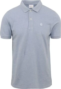 KnowledgeCotton Apparel Polo Lichtblauw -Kleding Kortingswinkel 77622 1 1