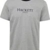 Hackett T-Shirt Logo Grijs -Kleding Kortingswinkel 77657 1