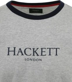 Hackett T-Shirt Logo Grijs -Kleding Kortingswinkel 77657 2 1