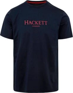 Hackett T-Shirt Logo Navy 12 Hackett T-Shirt Logo Navy -Kleding Kortingswinkel 77659 1 1