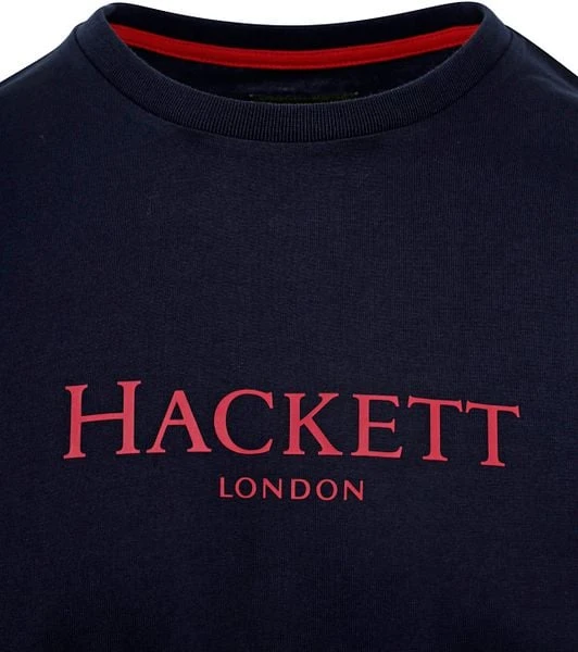 Hackett T-Shirt Logo Navy 8 Hackett T-Shirt Logo Navy - Afbeelding 6
