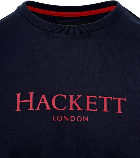 Hackett T-Shirt Logo Navy 4 Hackett T-Shirt Logo Navy - Afbeelding 2