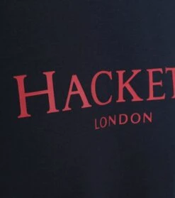 Hackett T-Shirt Logo Navy 10 Hackett T-Shirt Logo Navy -Kleding Kortingswinkel 77659 3