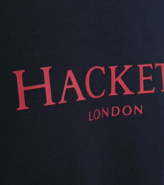 Hackett T-Shirt Logo Navy 5 Hackett T-Shirt Logo Navy - Afbeelding 3