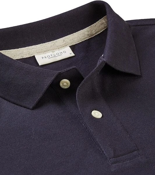 Profuomo Polo Navy Melange 7 Profuomo Polo Navy Melange - Afbeelding 5