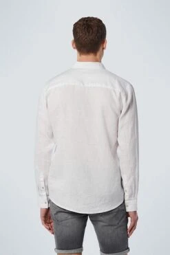 No-Excess No Excess Overhemd Linnen Wit -Kleding Kortingswinkel 77714 3