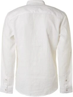 No-Excess No Excess Overhemd Linnen Wit -Kleding Kortingswinkel 77714 6