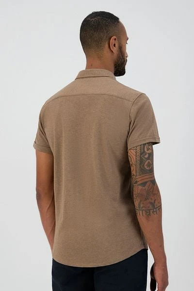 Dstrezzed Short Sleeve Overhemd Bruin 8 Dstrezzed Short Sleeve Overhemd Bruin - Afbeelding 6