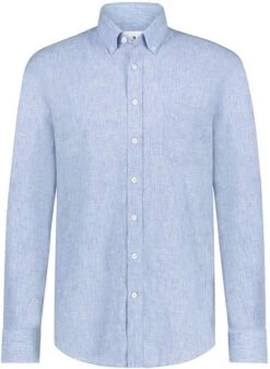 State Of Art Overhemd Melange Blauw