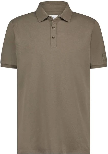 State Of Art Pique Polo Logo Sepia 3 State Of Art Pique Polo Logo Sepia