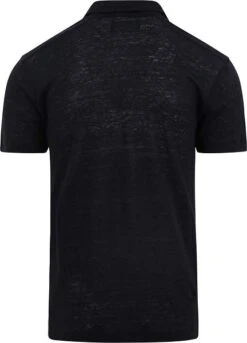 Marc O'Polo Poloshirt Linnen Navy -Kleding Kortingswinkel 77805 4