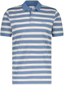 State Of Art Pique Polo Logo Strepen Blauw -Kleding Kortingswinkel 77812 1 1