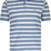 State Of Art Pique Polo Logo Strepen Blauw -Kleding Kortingswinkel 77812 1