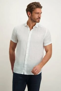 State Of Art Short Sleeve Overhemd Linnen Wit 13 State Of Art Short Sleeve Overhemd Linnen Wit -Kleding Kortingswinkel 77820 2 1