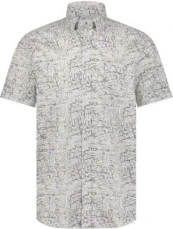 State Of Art Short Sleeve Overhemd Print Grijs -Kleding Kortingswinkel 77823 1 1