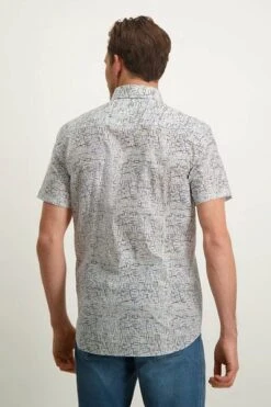 State Of Art Short Sleeve Overhemd Print Grijs -Kleding Kortingswinkel 77823 4