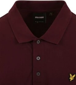 Lyle And Scott Polo Burgundy Bordeaux 13 Lyle And Scott Polo Burgundy Bordeaux -Kleding Kortingswinkel 77878 2 1