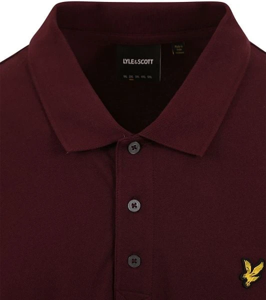 Lyle And Scott Polo Burgundy Bordeaux 8 Lyle And Scott Polo Burgundy Bordeaux - Afbeelding 6