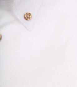 Ledub Short Sleeve Overhemd Wit Bruin -Kleding Kortingswinkel 77955 3 1