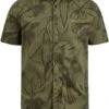 PME Legend Short Sleeve Overhemd Print Groen -Kleding Kortingswinkel 78001 1