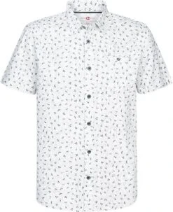 Petrol Short Sleeve Overhemd Print Groen