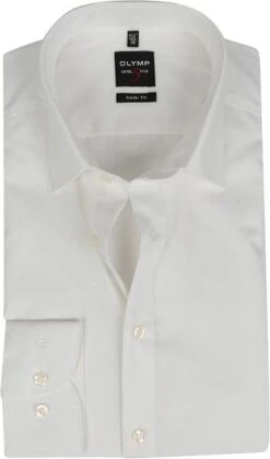 OLYMP Level Five Overhemd Body-Fit Off White -Kleding Kortingswinkel 9646 5 1