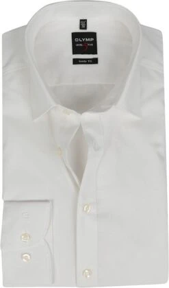 OLYMP Level Five Overhemd Body-Fit Off White