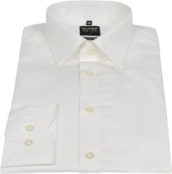 OLYMP Level Five Overhemd Body-Fit Off White -Kleding Kortingswinkel 9646 7